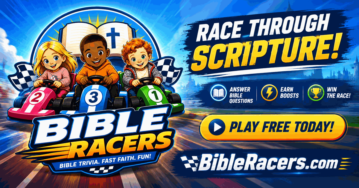 BibleRacers — race through scripture, a family Bible trivia game
